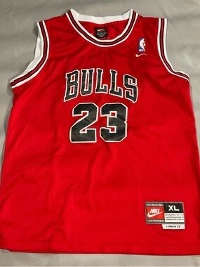 NBA Chicago Bulls Red Black White #23 Basketball Jersey by Nike
